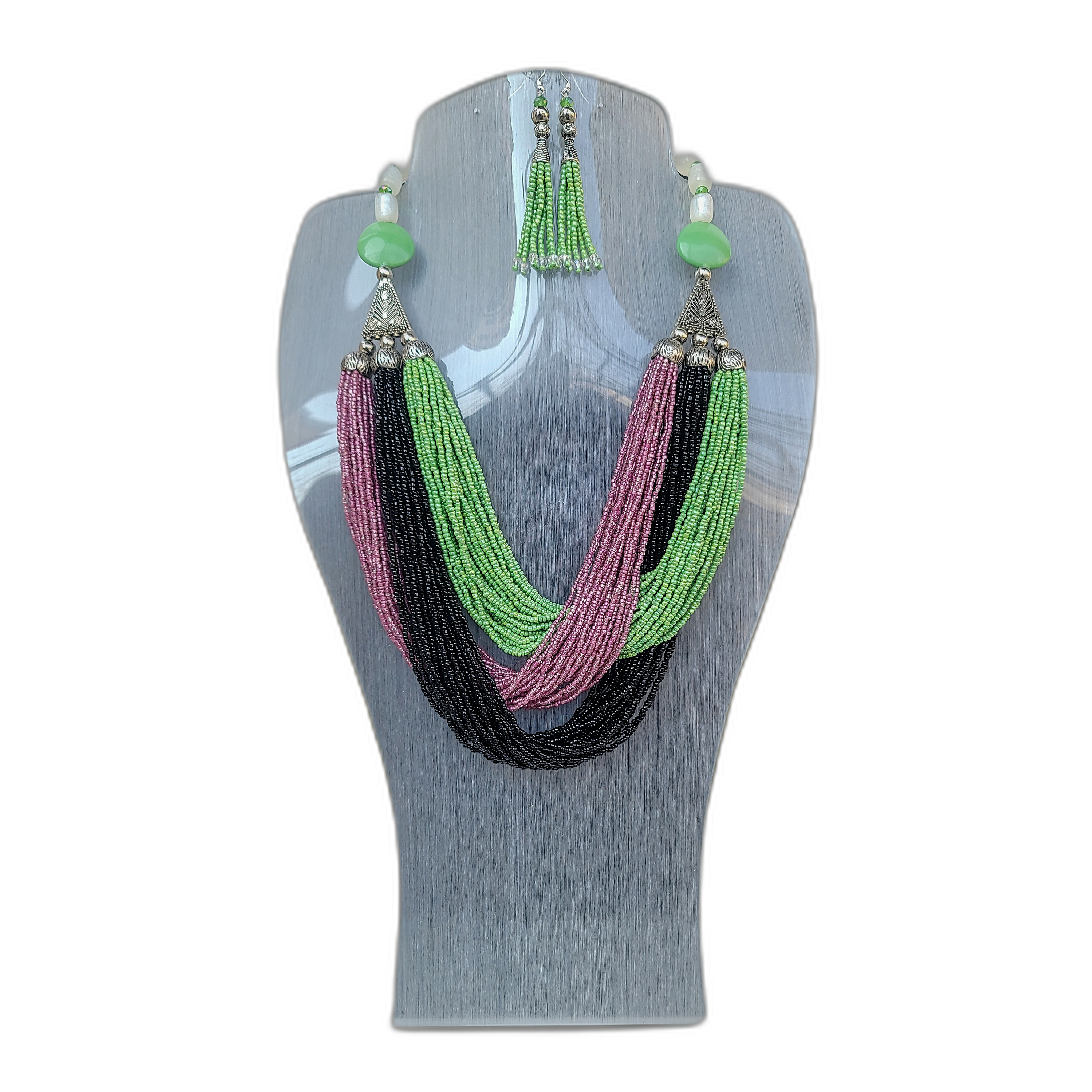 Three-layer necklace set Nk-002