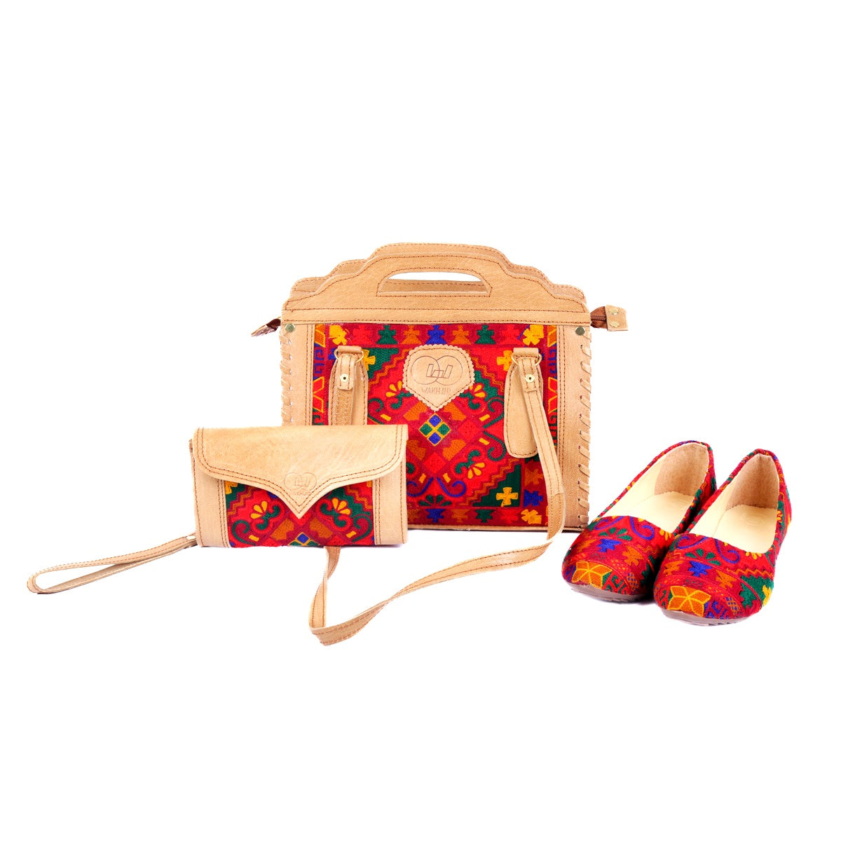 Tote Bag, Clutch Purse, and Elegant Ballet Shoes Nk-167