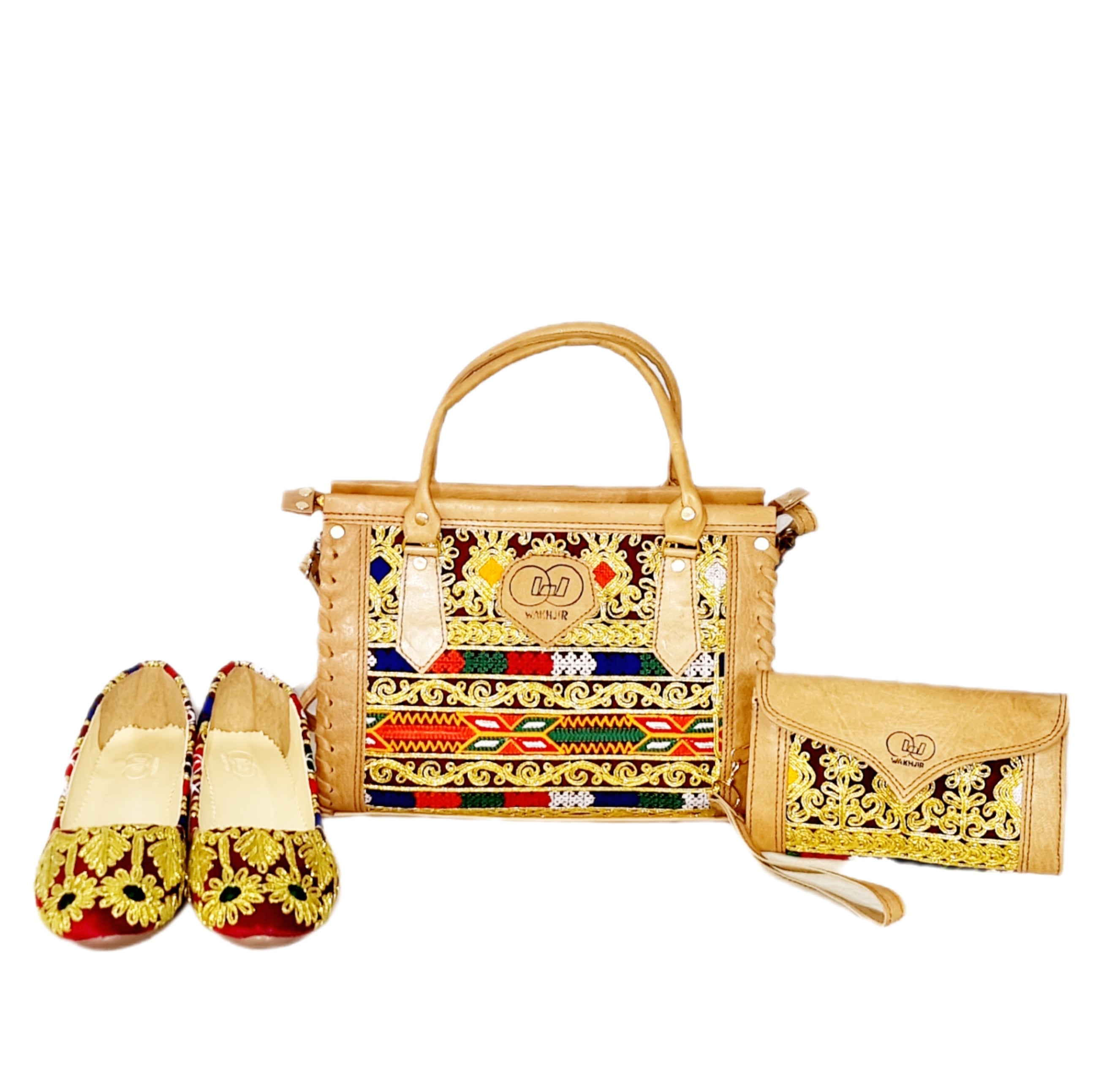 Tote Bag, Clutch Purse, and Elegant Ballet Shoes Nk-211