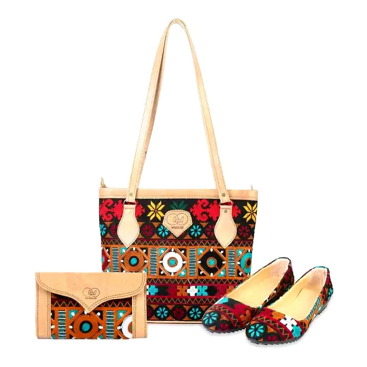 Tote Bag, Clutch Purse, and Elegant Ballet Shoes Nk-223