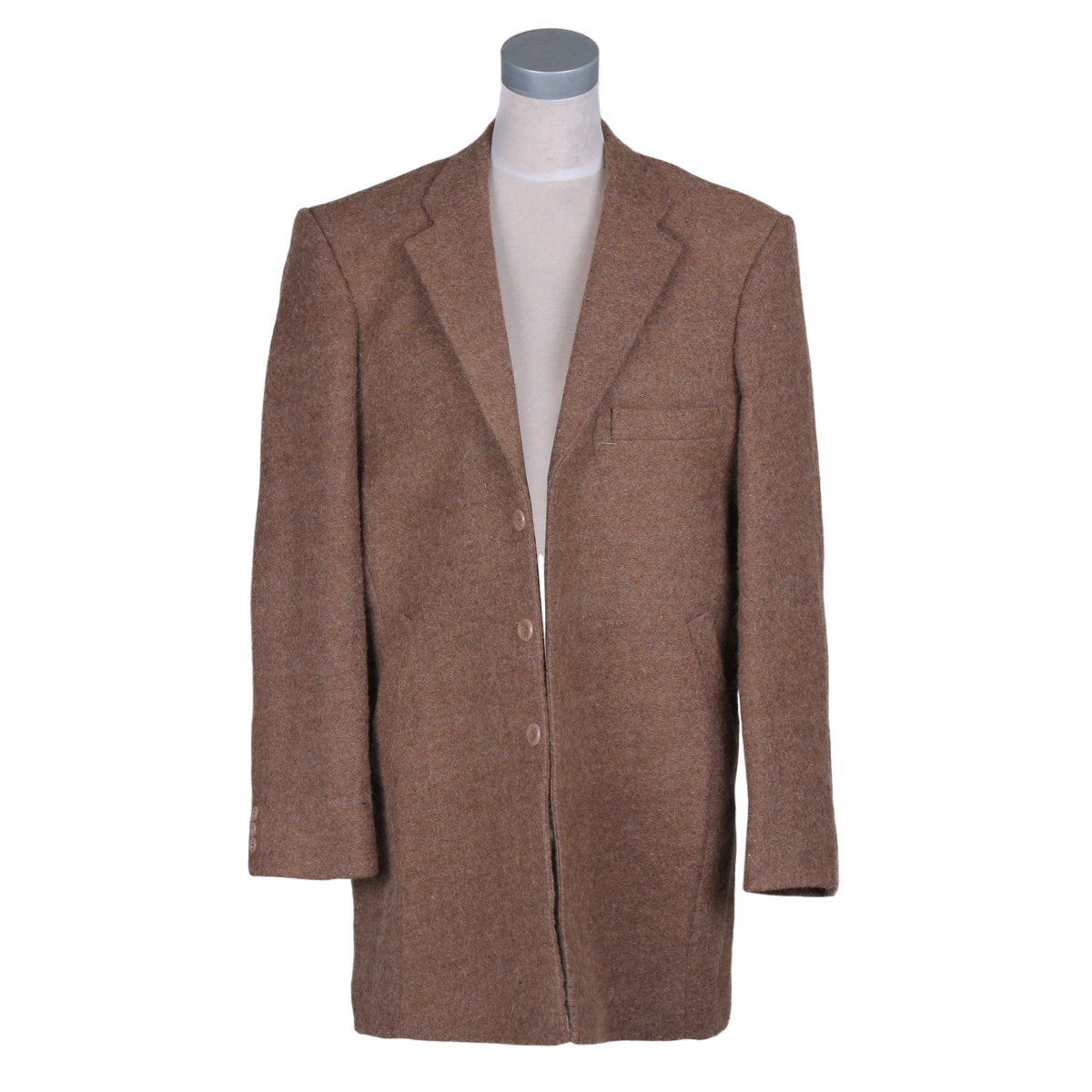 Caramel Woolen Overcoat for Men Nk-063