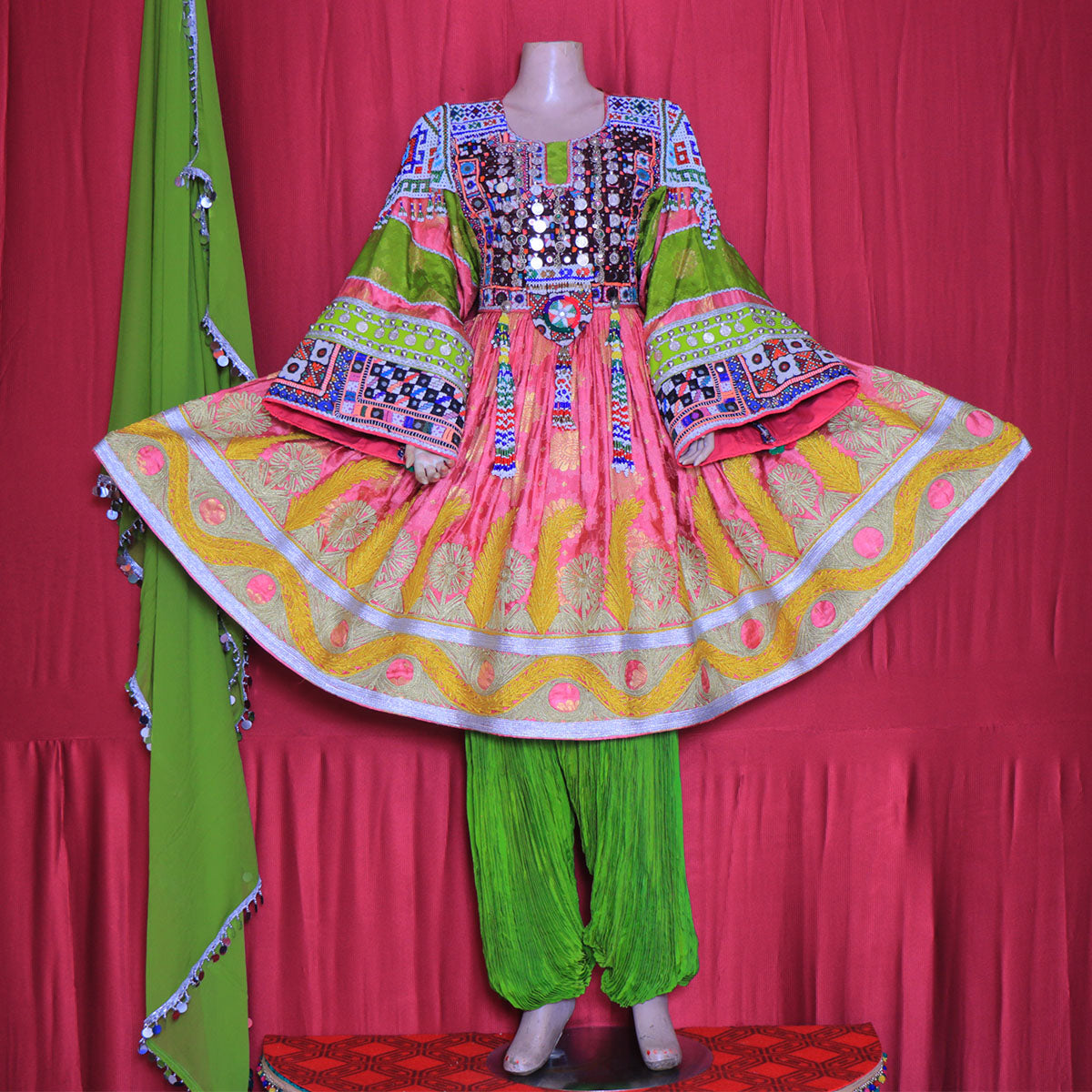 Colorful Khaama Dress Nk-291